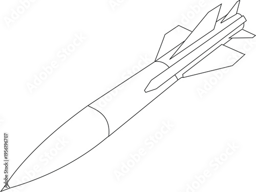 AS 11 Kitler Soviet Russian Air to Surface Missile KH 58 Anti Radiation Missile ARM Vector