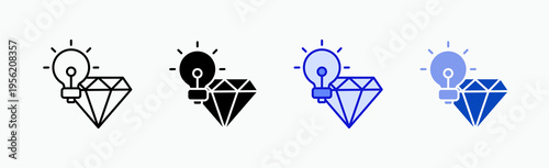 Value Icon Sheet Multiple Style Collection Isolated Vector