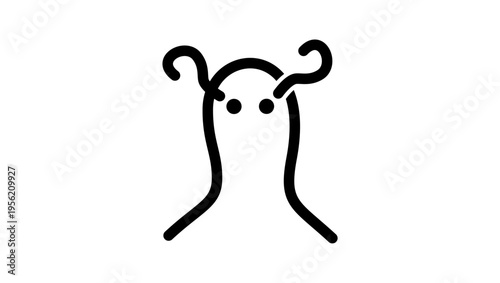 Stakeholder symbol, black isolated silhouette