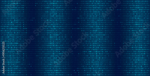 Data Clusters - Minimalist Binary Grid with Shifting Tonal Density