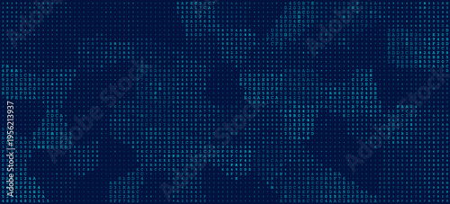 Quantum Pulse - Dynamic Organic Clusters of Binary Data in a Structured Grid
