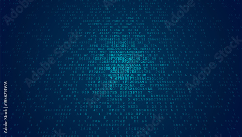 The Digital Nebula - Artistic Binary Diffusion and Cloud Data Distribution
