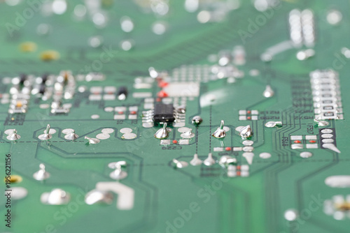 photo of an electronic circuit board