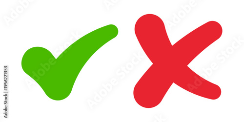 Yes and No checkmarks