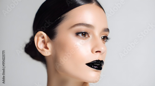 Striking Profile Glossy Black Lips