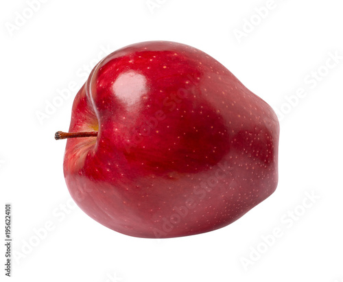 red apple isolated on white