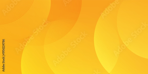 Abstract Yellow and Orange Gradient Background with Modern Geometric Waves and Elegant Design. Modern creative trendy design in vector illustration