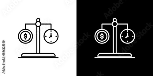 Balance Icon Sheet Black And White