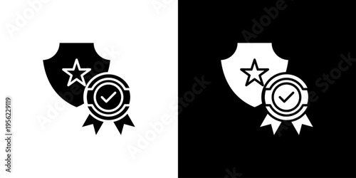 Trustworthy Brand Icon Sheet Black And White