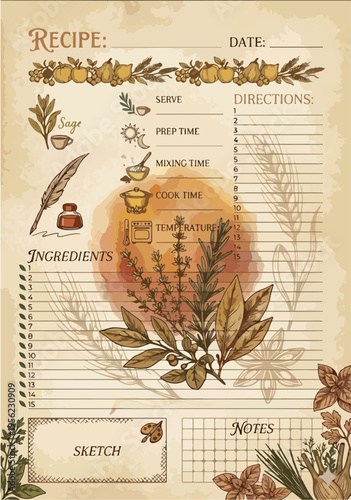 Recipe Journal Notebook	