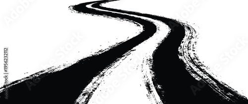 Black and white of a bird in flight wings silhouette