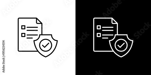 Regulator Compliance Icon Sheet Black And White