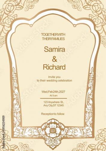 wedding invitation card template