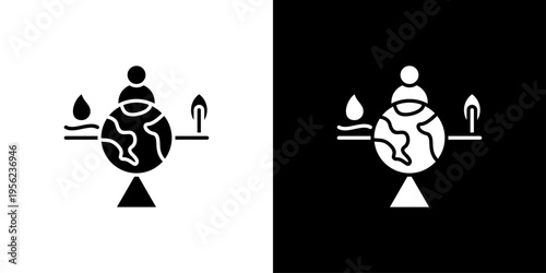 Stability Icon Sheet Black And White