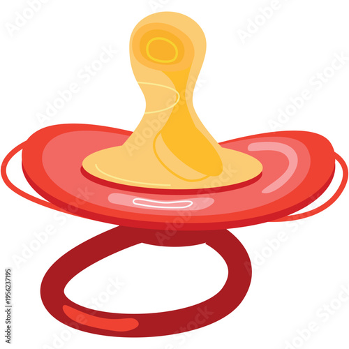 Baby pacify dummy vector nipple icon illustration