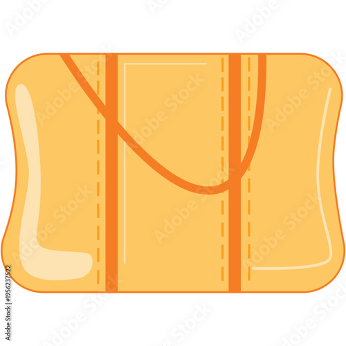 Baby bag icon vector flat illustration isolated