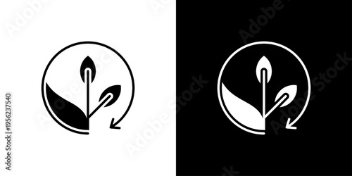 Renewal Icon Sheet Black And White