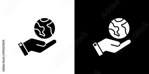 Conservation Icon Sheet Black And White