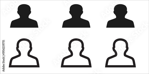 A graphic illustration of 6 anonymous people icons in two rows
