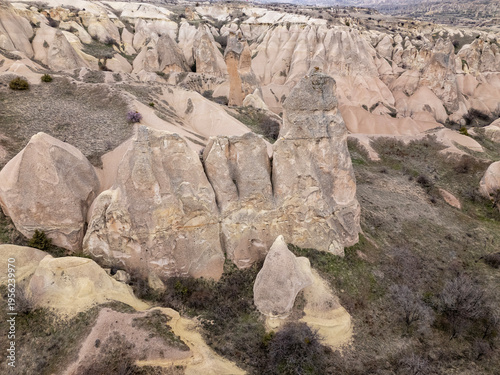 Cappadocia valley landscape exploring geological formations in Turkiye