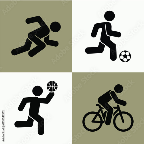 Sports Activity Icon Set