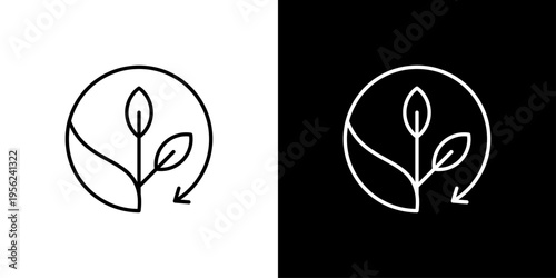 Renewal Icon Sheet Black And White
