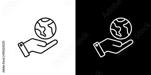 Conservation Icon Sheet Black And White