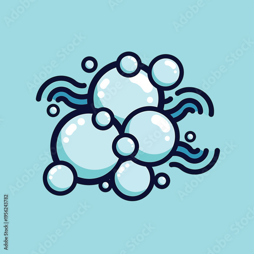 Bubbles Floating in Air Space.