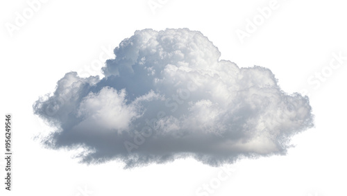 Schilderij op canvas Isolated large cumulus cloud with detailed texture and dramatic light and shadow