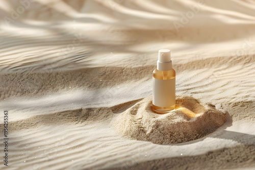 Sand Texture Skincare Mockup, Generative AI