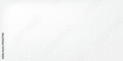 Vector abstract white and gray  background frame of geometric shapes. Circular ornament. Pattern of dots, particles, molecules, fragments. Poster for technology, medicine, presentations, business.