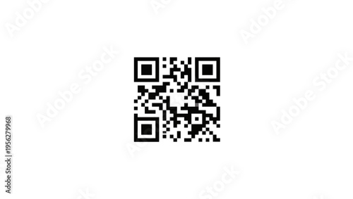 Konstfotografi Isolated modern digital QR code for instant scanning, fast access to online info