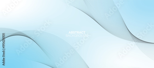 Abstract blue digital dynamic wave background. Futuristic technology concept. Business banners, flyers