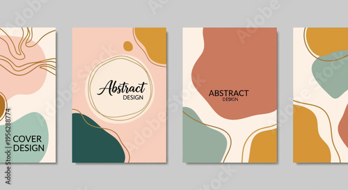 Vibrant abstract art designs adorn modern notebook covers with colorful patterns