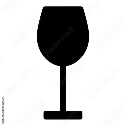 Outline Wine Glass Line Icon