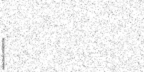 Fine gray granular texture with scattered irregular mosaic fragments on a white background for subtle abstract design