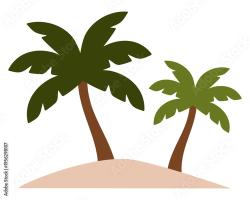 Drzewa palmowe na plaży