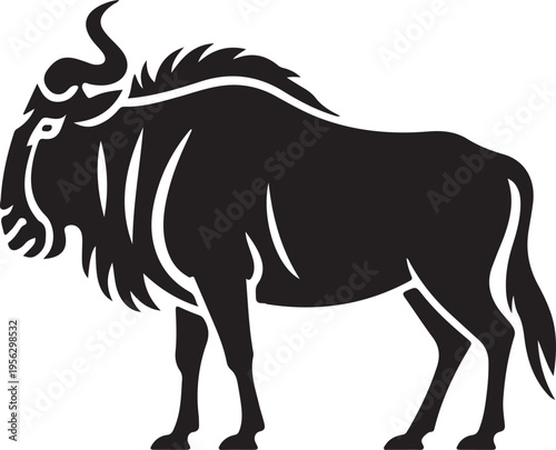Vector illustration of a wild horse