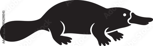 Vector silhouette of a dog