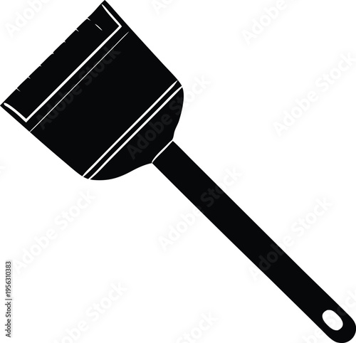 Cleaning dustpan flat solid vector icon design element