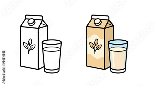 Milk and plant based drink comparison showing healthier alternative