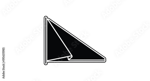 Black Awning Icon Vector Illustration