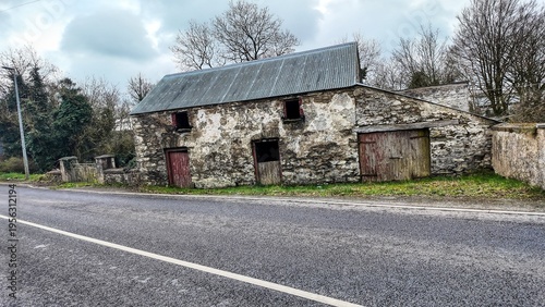 old abandoned farm house