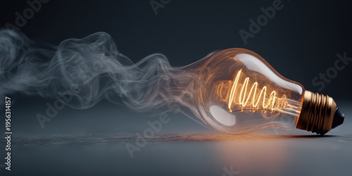 Light fading out from bulb