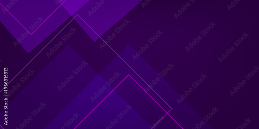 Obraz premium Abstract Purple Geometric Background with Layered Squares and Tech Aesthetic