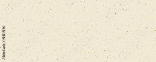 Eggshell seamless texture with dots, speckles, specks, flecks, particles. Light cream grain paper pattern. Ecru background with grungy splash dirty. Vector natural surface background