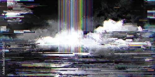 Digital glitch effect