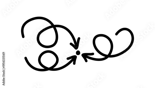 Campaign symbol, black isolated silhouette