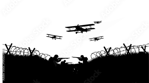 military aircraft silhouette