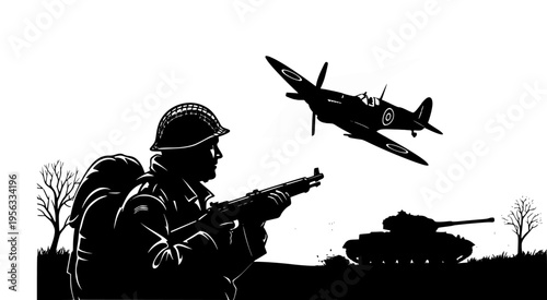 soldier with a rifle